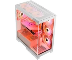 Kompiuterio Korpusas - Modecom Volcano SPACE APEX ARGB MIDI Tower Micro ATX/ATX/ITX Baltas