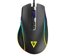 MODECOM VOLCANO VELES juoda su laidu optinė pelė | 12800 DPI