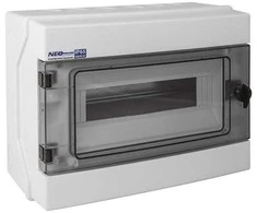 Elektro Plast Modulinis hermetinis skirstomasis skydas (500V AC, 1000V DC) 1x12 paviršinis montuojamas (N+PE) IP65 RH-12