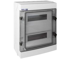 Rozdzielnica hermetyczna modułowa (500V AC, 1000V DC) 2x12 natynkowa (N+PE) IP65 RH-24 ELEKTRO-PLAST
