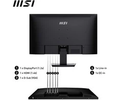 Monitorius MSI PRO MP273A 27" / FHD / 100Hz / 1ms (MPRT) juodos spalvos
