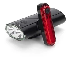 Montis Rinkinys baterinis LED dviračio žibintas MT107 Galinis apšvietimas + Priekinis apšvietimas (rinkinys) 270 lm