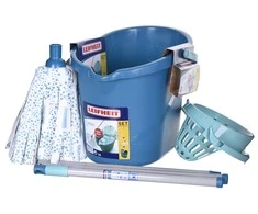 Leifheit 56792 mop Metal, Plastic, Viscose Turquoise, Baltas