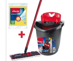 Vileda Ultramax Box su šluota, šluoste ir kibiru + šluostės 3 vnt.