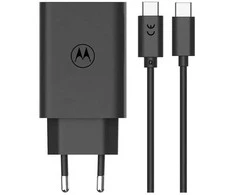 Motorola TurboPower 68W laidinis įkroviklis + USB-C kabelis 6.5A juodos spalvos
