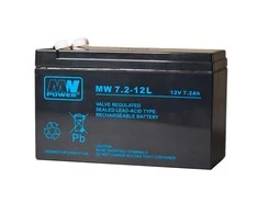 Mw Power MWPower MW 12V 7Ah F2(250) AGM akumuliatorius, 6-9 metai