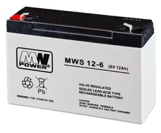 Mw Power MWPower MWS 6V 12Ah F1(187) AGM akumuliatorius, 5 metai