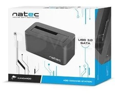 NATEC NSD-0954 prijungimo stotis KANGAROO Sata 2,5/3,5 colio HDD USB 3.0 + kintamosios srovės adapteris