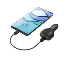 NATEC automobilinis įkroviklis Coney 2x USB 1x USB-C PD 3.0 84W QC3.0