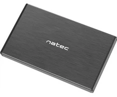 Kietasis diskas NATEC NKZ-0941 HDD/SSD external enclosure RHINO GO for 2.5" SATA - USB 3.0, Aluminum