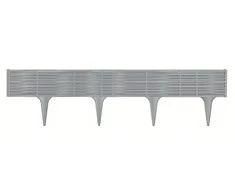 Prosperplast Dekoratyvinė tvorelė IBWI L390cm H18.6cm plastikinė/pilka