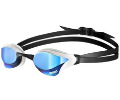 Veidrodiniai plaukimo akiniai Arena Cobra Core Swipe, mėlyni-balti