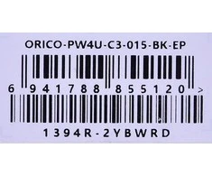 Orico Hub adapteris USB-C į 4x USB 3.0, 5 Gbps, 0.15 m (juodas)