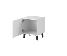 Cama Meble Naktinis Staliukas - Pafos 45x40x51 Cm, Baltas Matinis