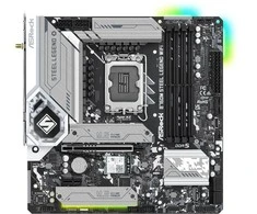Pagrindinė plokštė ASROCK Intel B760 Express, LGA1700, Micro-ATX, Atmintis DDR5, Atminties lizdai 4, 1xPCI-Express 4.0 1x, 1xPCI-Express 5.0 16x, 4xM.2, 1xHDMI, 1xDisplayPort, 2xUSB, 2xUSB, 2x,3. 1xPS/2, 1xRJ45, 3xgarso prievadas, B760MSTEELLEGENDWIFI