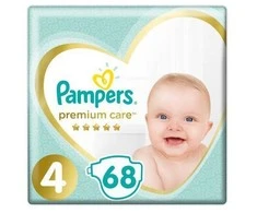 Pampers Premium Care Tape Sauskelnės, 4 Dydis, 68 vnt.