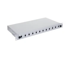 Alantec Sujungimo dėžutė 12xsc simplex / 12xlc duplex 19" 1u su priekine plokšte ir priedais