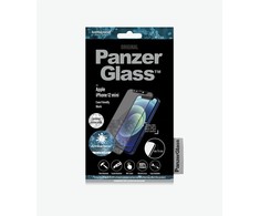 Panzer Glass PanzerGlass E2E mikrolūžių antibakterinis stiklas su Swarovsky Crystal fotoaparato dangteliu Apple iPhone 12 mini - su Juodas rėmeliu