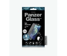 Panzer Glass PanzerGlass E2E mikrolūžių antibakterinis stiklas su Swarovsky Crystal fotoaparato dangteliu Apple iPhone 12 mini - su Juodas rėmeliu