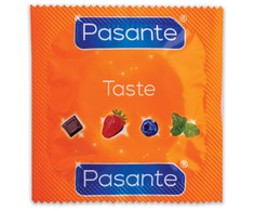 Pasante Healthcare Pasante Flavors 12-Pack Colored Flavored Condoms Assorted 53mm CE