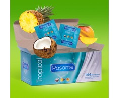 Pasante Healthcare „Pasante Tropical“ prezervatyvai, dideliais kiekiais, 144 vnt.