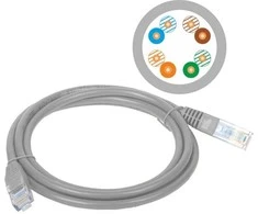 Tinklo Kabelis - Alantec KKU5SZA10 Cat5e 10 m Pilkas