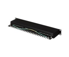 Q Lantec Patchpanel STP cat.5e 19 colių 1U 24xRJ45 LSA