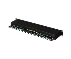 Q Lantec Patchpanel STP cat.5e 19 colių 1U 24xRJ45 LSA