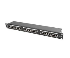 LANBERG PPS5-1024-B Patch Panel 24 prievadas 1U kat. 5e ekranuotas juodas