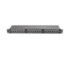 LANBERG PPS5-1024-B Patch Panel 24 prievadas 1U kat. 5e ekranuotas juodas