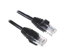 Alantec KKU5CZA1 networking cable Juodas 1 m Cat5e U/UTP (UTP)