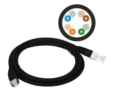 Alantec KKU5CZA2 networking cable Juodas 2 m Cat5e U/UTP (UTP)