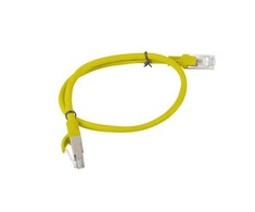 LANBERG PCU6-10CC-0050-Y Patchcord RJ45 kat. 6 UTP 0,5m geltona
