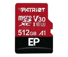 Atminties kortelė Patriot EP Series 512GB Micro SDXC V30