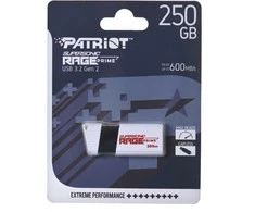 USB Atmintinė - Patriot Rage Prime, 256 GB, 600 MB/S, Juoda
