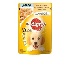Konservas jauniems šunims Pedigree, su vištiena, 100 gr