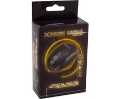 Extreme Kompiuterio Pelė - TITANUM XM102K Optinė 1000 DPI USB Type-A Abipusė Juoda, Chromo