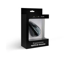 GEMBIRD MUS-ERGO-01 Gembird Ergonomic 6-button optinė pelė MUS-ERGO-01, 3200 DPI, USB, Juodas