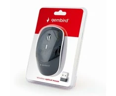 Pelė Gembird MUSW-4B-01 Standard, No, Juodas, No, Belaidė jungtis