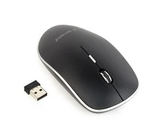 Pelė Gembird MUSW-4B-01 Standard, No, Juodas, No, Belaidė jungtis