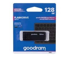 GOODRAM UME3-1280K0R11 GOODRAM atmintis USB UME3 128GB USB 3.0 Juodas