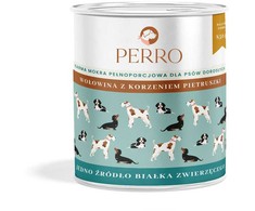 PERRO jautiena su petražolių šaknimis - šlapias šunų maistas - 850g
