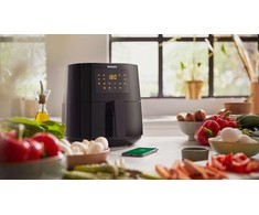 Gruzdintuvė Philips | Airfryer Connected | HD9255/60 | Galia 1400 W | Talpa 4,1 L | Rapid Air technologija | Pilkas