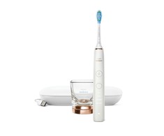 Philips DiamondClean Elektrinis dantų šepetėlis HX9911/94 Įkraunamas, Suaugusiems, Šepetėlių skaičius galvutės įeina 1, Number of teeth brushing modes 4, Sonic technology, Baltas