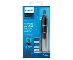 Philips series 3000 Patogi nosies, ausų ir antakių kirpimo mašinėlė NT3650/16 100 % atspari vandeniui, dvipusė apsaugos sistema