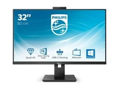 Monitorius Philips 326P1H/00 31.5", Juodos spalvos