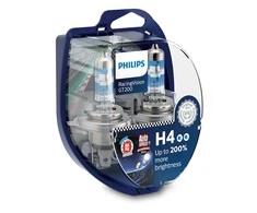 Philips Lempučių komplektas 2vnt. 60/55W 12V P43t H4 RACING VISION GT200+200%