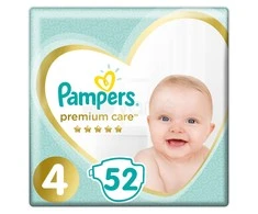 Pampers Sauskelnės Premium Care 4 52 vnt