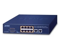Šakotuvas Switch PoE Planet GSD-1008HP (10x 10/100/1000Mbps)