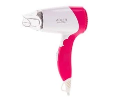 Adler | Plaukų džiovintuvas | AD 2259 | 1200 W | Number of temperature settings 2 | Baltas/Rožinė